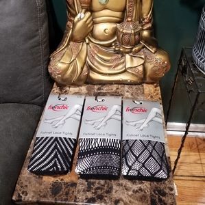 3 Pack Set of Fishnet Tights